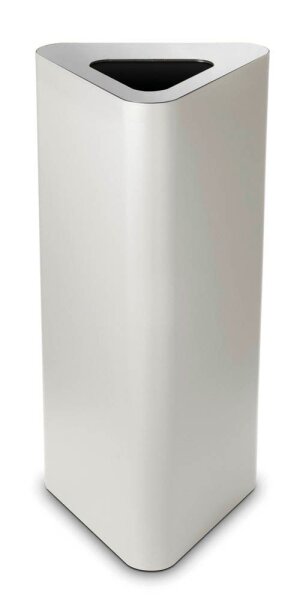 TKG Pure Mülleimer 60,0 l weiß, silber, 1 St.