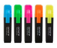 GENIE Textmarker farbsortiert, 5 St.