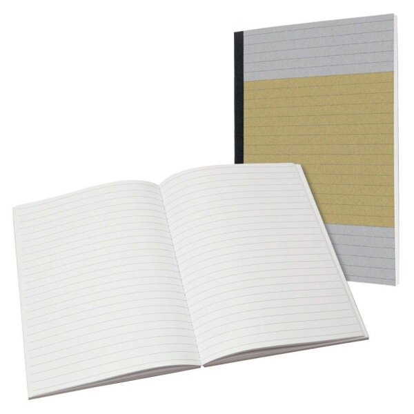 SIGEL Notizbuch ca. DIN A5 liniert, gelb Hardcover 200 Seiten, 1 St.
