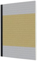 SIGEL Notizbuch ca. DIN A5 liniert, gelb Hardcover 200 Seiten, 1 St.