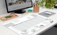 SIGEL Schreibtischunterlage DESIGN khaki/weiß Papier 59,5 x 41,0 cm, 30 Blatt