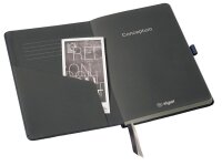 SIGEL Notizbuch Conceptum® ca. DIN A5 kariert, grey metallic Hardcover 194 Seiten, 1 St.