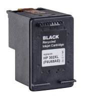 KMP H168BX schwarz Druckerpatrone kompatibel zu HP 302XL (F6U68AE)