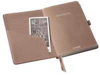 SIGEL Notizbuch CONCEPTUM ca. DIN A5 liniert, rose metallic Hardcover 194 Seiten, 1 St.