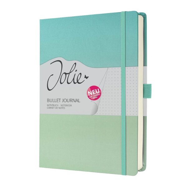 SIGEL Notizbuch JOLIE Bullet ca. DIN A5 punktkariert, türkis/mintgrün Hardcover 200 Seiten, 1 St.