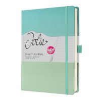 SIGEL Notizbuch JOLIE Bullet ca. DIN A5 punktkariert, türkis/mintgrün Hardcover 200 Seiten, 1 St.