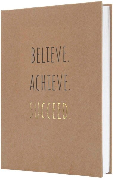 SIGEL Notizbuch JOLIE Pure Success ca. DIN A5 liniert, braun/schwarz/gold Hardcover 192 Seiten, 1 St.
