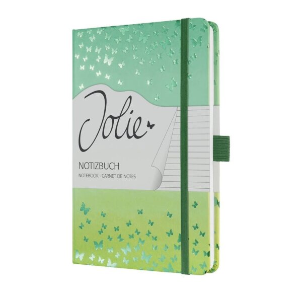 SIGEL Notizbuch JOLIE ca. DIN A5 liniert, grün Hardcover 174 Seiten, 1 St.