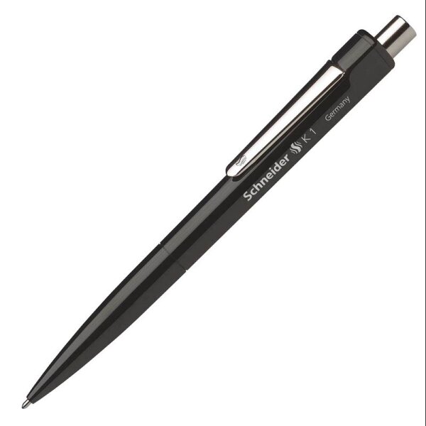 Schneider Kugelschreiber K1 schwarz, Schreibfarbe: schwarz, 1 St.