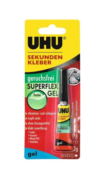 UHU SUPERFLEX GEL Sekundenkleber 3,0 g, 1 St.