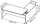 Quadrifoglio T45 Schreibtisch nussbaum L-Form, Wangen-Gestell nussbaum 200,0 x 194,0 cm
