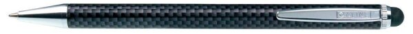ONLINE® Touchpen-Kugelschreiber Stylus XL Carbon Design, Schreibfarbe: blau, 1 St.