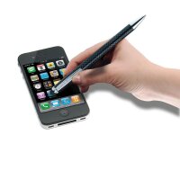 ONLINE® Touchpen-Kugelschreiber Stylus XL Carbon Design, Schreibfarbe: blau, 1 St.