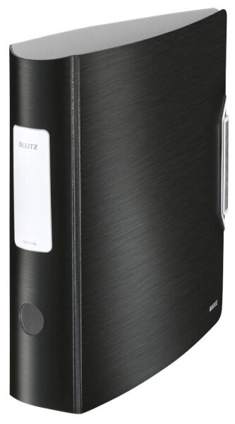 LEITZ Active Style 1108 Ordner satin schwarz Kunststoff 8,2 cm DIN A4, 1 St.