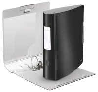 LEITZ Active Style 1108 Ordner satin schwarz Kunststoff 8,2 cm DIN A4, 1 St.
