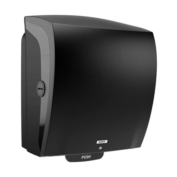 KATRIN Papierhandtuchspender Hybrid System 84753 schwarz Kunststoff, 1 St.