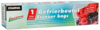 STARPAK Gefrierbeutel QuickSnap 1,0 l, 20 St.
