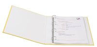 VELOFLEX Basic Ringbuch 4-Ringe gelb 4,0 cm DIN A4, 1 St.