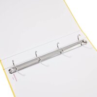 VELOFLEX Basic Ringbuch 4-Ringe gelb 4,0 cm DIN A4, 1 St.
