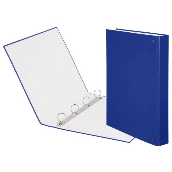 VELOFLEX Basic Ringbuch 4-Ringe blau 4,0 cm DIN A4, 1 St.