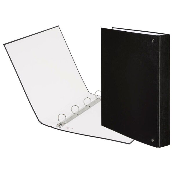 VELOFLEX Basic Ringbuch 4-Ringe schwarz 4,0 cm DIN A4, 1 St.