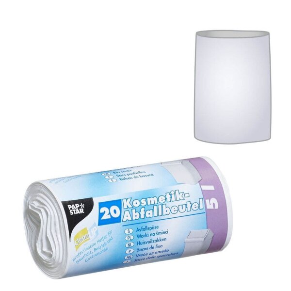 STARPAK Kosmetikbeutel 5,0 l weiß 16,0 µm, 20 St.