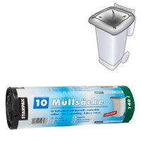STARPAK Müllbeutel CleanUP 140,0 l schwarz 40,0...