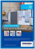 FRANKEN Magnetrahmen selbstklebend PRO blau A3, 2 St.