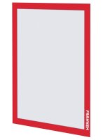 FRANKEN Magnetrahmen selbstklebend PRO rot A4, 2 St.