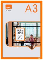 nobo Magnetrahmen selbstklebend orange A3, 2 St.