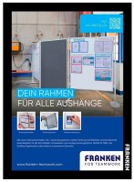 FRANKEN Magnetrahmen selbstklebend PRO schwarz A4, 2 St.