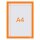 nobo Magnetrahmen selbstklebend orange A4, 2 St.