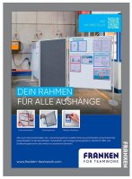 FRANKEN Magnetrahmen selbstklebend PRO silber A4, 2 St.