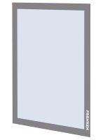 FRANKEN Magnetrahmen selbstklebend PRO silber A4, 2 St.