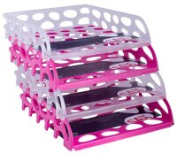 sax design Briefablage Voronoi pink DIN A4, 1 St.