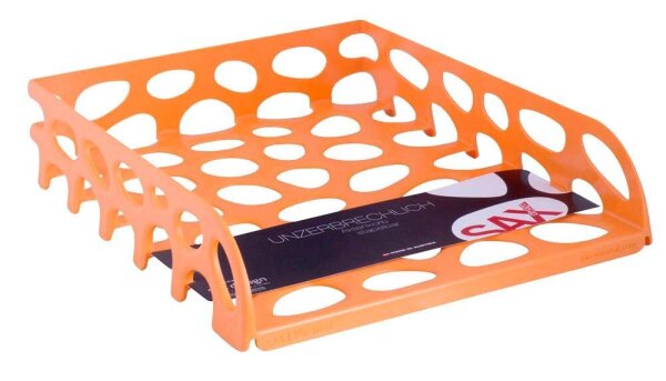 sax design Briefablage Voronoi orange DIN A4, 1 St.