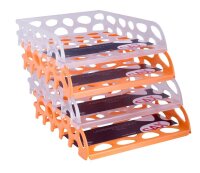 sax design Briefablage Voronoi orange DIN A4, 1 St.