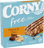 CORNY free Peanut & Choc Müsliriegel 6 Riegel, 6...