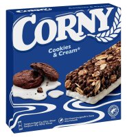 CORNY Cookies & Cream Müsliriegel 6 Riegel, 6 St.