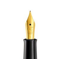 Pelikan Classic M200 Kolbenfüller schwarz/gold M (mittel), 1 St.