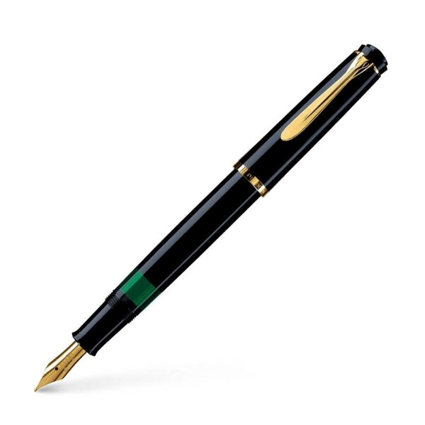 Pelikan Classic M200 Kolbenfüller schwarz/gold B (breit), 1 St.