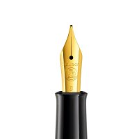 Pelikan Classic M200 Kolbenfüller schwarz/gold B (breit), 1 St.