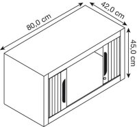 CP Omnispace Aufsatz-Rollladenschrank lichtgrau keine...