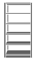 SCHULTE Schwerlastregal 36001-S schwarz 100,0 x 30,0 x...