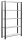 SCHULTE Schwerlastregal 36001-S schwarz 100,0 x 30,0 x 180,0 cm