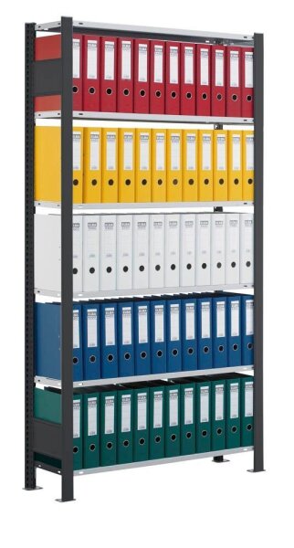 SCHULTE Schwerlastregal 36007-S schwarz 100,0 x 30,0 x 200,0 cm