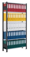 SCHULTE Schwerlastregal 36007-S schwarz 100,0 x 30,0 x 200,0 cm
