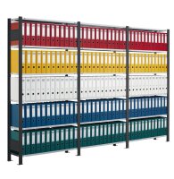 SCHULTE Schwerlastregal 36007-S schwarz 100,0 x 30,0 x 200,0 cm