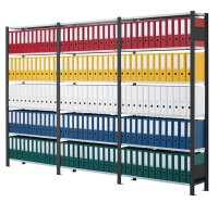 SCHULTE Schwerlastregal 36007-S schwarz 100,0 x 30,0 x 200,0 cm