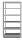 SCHULTE Schwerlastregal 36013-S schwarz 100,0 x 30,0 x 230,0 cm